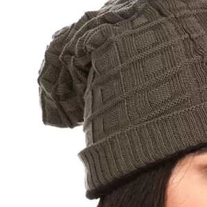 Unisex Winter Knitted Slouchy <b>Beanie</b> <b>Hat</b> Soft Warm Ribbed Headwear Cap for <b>Men</b> and Women - Product Image 5