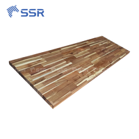 SSR VINA-Encimera de bloque de carnicero de Acacia teñida transparente-Encimera de madera de precio al por mayor de Vietnam