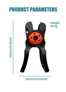 Petits ciseaux de pêche portables en alliage d'aluminium noir et acier inoxydable au tungstène, ressorts robustes, durables, multifonctionnels, 2,5 pouces - Product Image 6