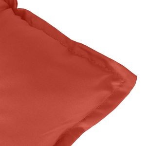 Coussin de banc de jardin rouge mélangé 100% polyester pour bancs de patio - Product Image 5