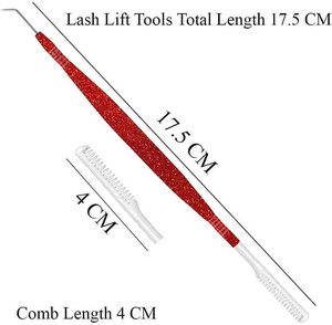Outil professionnel végétalien pour rehaussement de cils, double embout, aiguille séparatrice, peigne en acier inoxydable, bâtonnet de permanente - Product Image 5