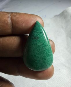 Jade natural verde Paradise Cabochon, colgante de cristal suelto de diseño, gema para la fabricación de joyería curativa - Product Image 2