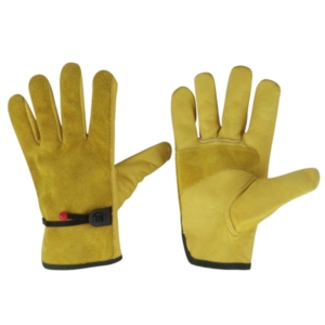 Hi Vis Reinforced Cowhide Grain Split Leather Driving <b>Gloves</b> Winter Workwear Safety Garden <b>Gloves</b> Reflective Safety Clothing for - Product Image 2
