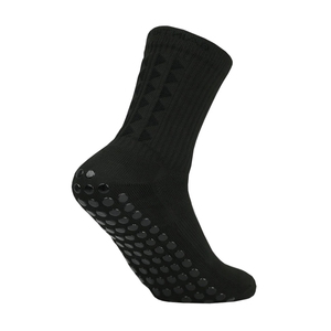 Men's High Quality Anti Slip Grip Cotton Sports <b>Socks</b> <b>Black</b> Color Breathable Custom Men's Soccer Football <b>Socks</b> - Product Image 4