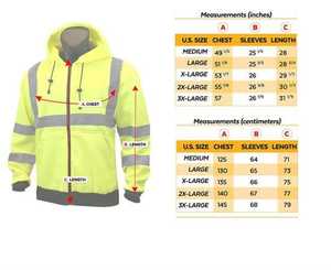 Chaqueta Unisex Reflectante de Alta Visibilidad, Certificada por ANSI, Impermeable, Transpirable, para Trabajo en Exteriores - Product Image 6