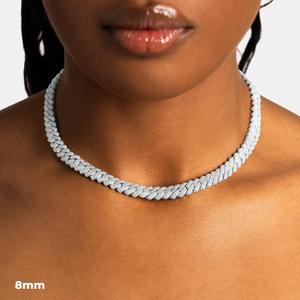 Chaîne cubaine en argent 925 style hip-hop, testée au diamant, avec moissanite étincelante, pour homme et femme, idéale pour les rappers et les occasions festives - Product Image 6