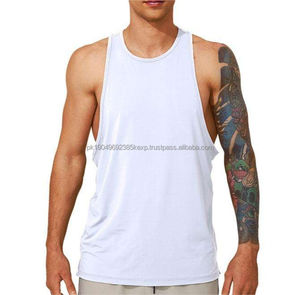 Custom Quality Sleeveless Undershirt <b>Vest</b> Polyester Cotton Singlets tank Top Gym Wear t shirt <b>Vest</b> for <b>Men</b> - Product Image 3