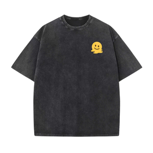 เสื้อยืดโอเวอร์ไซส์ผ้าฝ้ายลายกราฟฟิคฟักทองฮาโลวีนชุดแฟชั่นตัดขอบด้วยเลเซอร์ - Product Image 4