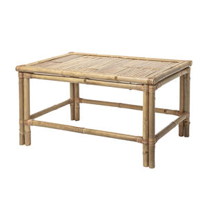 Rustic Bamboo <b>Table</b> Vintage Style Eco-Friendly <b>Portable</b> Wooden Side <b>Table</b> For Outdoor Garden Backyard Dining Event Party - Product Image 2