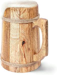 Tazas de Cerveza de Madera de Mango Hechas a Medida con Grabado, Ecológicas y a Prueba de Fugas, Capacidad de 50-500 ml - Viking Supply Stores - Product Image 5