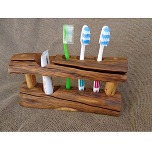 Wall Mounted Wooden Toothbrush and <b>Toothpaste</b> <b>Holder</b> Top Trending and Most Selling Bathroom Product - Product Image 5
