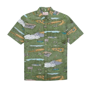 เสื้อเชิ้ตชายหาดพิมพ์ลายสำหรับผู้ชาย ผ้าเนื้อนุ่ม ดูดีมีสไตล์ ลำลอง - Product Image 1