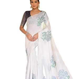 El último Sari de borde tejido de seda de algodón suave de diseñador por Fab Zone - Product Image 1