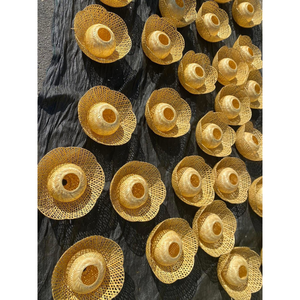 Lampe suspendue LED artisanale en bambou tressé, abat-jour écologique et durable, taille personnalisée, blanc chaud 2700K-3500K, provenance Vietnam - Product Image 2