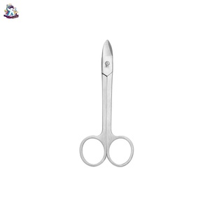 Ciseaux à cuticules Ryzer Studio en acier inoxydable, pointe acérée, manche rose avec étui en cuir, pour manucure à domicile et outil de beauté - Product Image 6