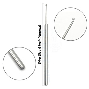 Gancho Profesional Duradero y Reutilizable para Extensiones de Cabello, Aguja de Crochet de Acero Inoxidable, Herramienta de Anillo Micro para Uso Comercial - Product Image 1