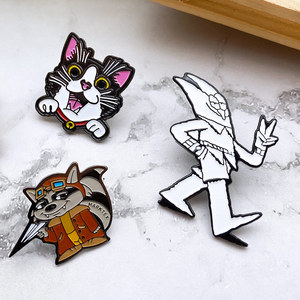 Épingles en émail plaquées nickel noir - Product Image 2