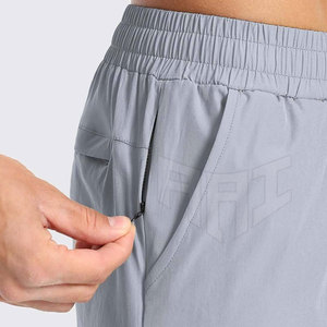 กางเกงขาสั้นผู้ชายสำหรับฤดูร้อน สไตล์มินิมอล ลำลอง น้ำหนักเบา ผ้าฝ้าย ให้ความรู้สึกสบาย กระชับเอว - Product Image 4