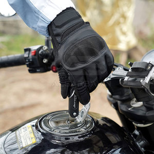 ถุงมือมอเตอร์ไซค์หนังดีไซน์ใหม่สั่งทำพิเศษ ผลิตโดยมืออาชีพ คุณภาพดีที่สุด - Product Image 5