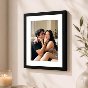 Cadre photo en bois massif rustique fait main, cadeau unique et mémorable, design vintage moderne, impression couleur intégrale - Product Image 4