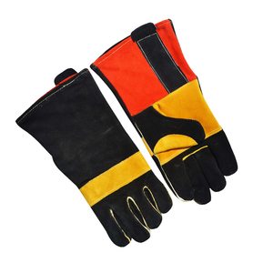 Guantes de Trabajo Resistentes de Cuero Vacuno para Bomberos, Soldadura y Seguridad Industrial, Talla XL, Pantalla Táctil, Anti-Impacto - Product Image 4