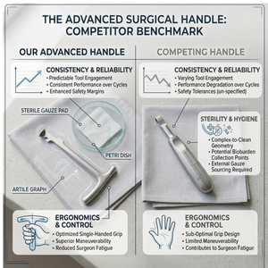 Cizalla para Huesos Lebsche Profesional de 200 mm - Instrumentos Quirúrgicos de Acero Inoxidable de Alta Calidad - Product Image 3