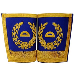 ถุงมือป้องกันแบบ Grand Rang Craft Superintendent – ผ้าสีน้ำเงินรอยัลพร้อมงานปักด้วยด้ายทองคำ - Product Image 1
