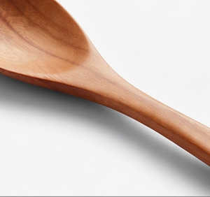 Juego de cubiertos de madera mate de 3 piezas, reutilizables, cuchara, tenedor, cuchillo, minimalistas, para uso en camping. - Product Image 2