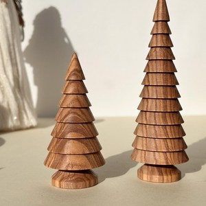 Decoración Navideña, Adornos Colgantes de Madera, Decoraciones Rústicas para las Fiestas, Accesorios Hechos a Mano para el Árbol de Navidad, Decoración para Fiestas en Casa - Product Image 1