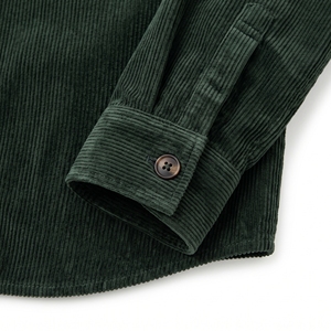 Chemise-veste décontractée chaude en velours côtelé pour homme, idéale pour l'hiver, fabrication OEM/ODM, vente en gros, logo personnalisé, faible MOQ - Product Image 5