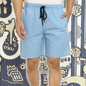Men's 100% Cotton Breathable High Street Style Bermuda Shorts Drawstring Waist with Pockets Mid Rise Knitted Fabric 240g - Product Image 2