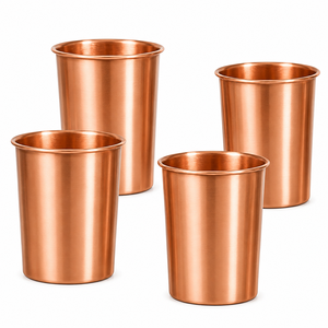 Juego de Vasos de Cobre Puro para Beber Agua Ayurvédica, Vasos de Cobre Hechos a Mano sin Costuras para Apoyo Inmunológico y Salud Digestiva - Product Image 5