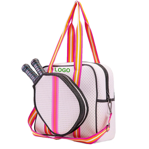 <b>Large</b> Capacity Sports Tennis Badminton Racket Bag <b>Backpack</b> Carry Black with Shoe Compartment Waterproof Polyester 30-40L - Product Image 4