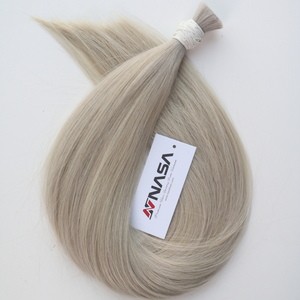 Extensiones de Cabello Natural Ondulado Virgen Remy Vietnamita al Por Mayor a Precio de Fábrica, Color 613 Cenizo, Paquetes de Cabello de Donante, Trama Doble a Máquina, 100 Gramos - Product Image 2