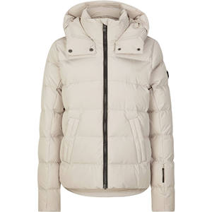 Veste matelassée décontractée pour homme, noire, à capuche, avec fermeture éclair sur le devant, coupe régulière, col montant, en polyester - Product Image 2