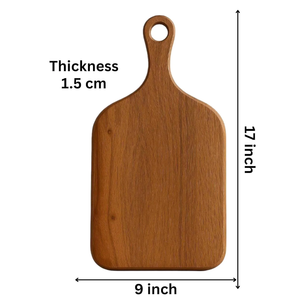 Planche à découper rectangulaire en bois durable, de haute qualité, antidérapante, élégante, écologique, lavable au lave-vaisselle pour une utilisation quotidienne en cuisine - Product Image 2