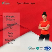 Tissu jersey extensible en polyester et élasthanne pour vêtements de sport et de danse pour femmes