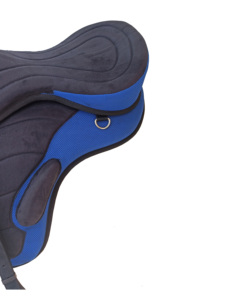 Silla de Montar Freemax sin Montura para Caballo, Azul y Negra, Ligera, Flexible, con Cincha Ajustable, Cómoda para Entrenamiento - Product Image 3