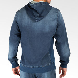 Sudaderas con Capucha de Alta Calidad 100% Algodón para Hombre, Ropa Deportiva, Conjuntos Deportivos, Sudaderas con Estampado Puff en Mezclilla - Product Image 3