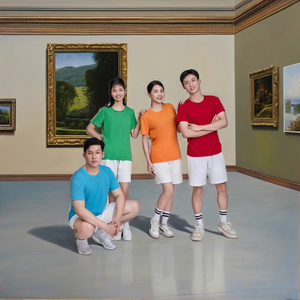 T-shirt décontracté en maille 100% polyester à imprimé numérique graphique, manches courtes, séchage rapide, léger, pour femme, idéal pour le streetwear - Product Image 2