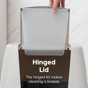 Lettiera per Gatti Grande e Coperta con Maniglia, Chiusura a Scatto, Sportello Anteriore e Paletta per un Facile Accesso - Product Image 2