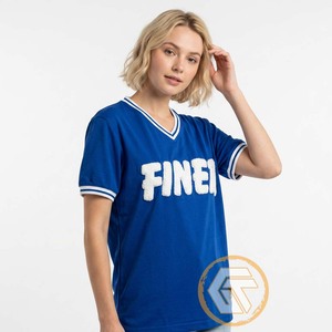 เสื้อยืดผู้หญิง Zeta Phi Beta แบบถัก ทอจากวัสดุรีไซเคิล สีน้ำเงิน 1920 ผลิตจากโพลีเอสเตอร์/คอตตอน คอวี แขนสั้น สวมใส่สบาย แห้งเร็ว - Product Image 1