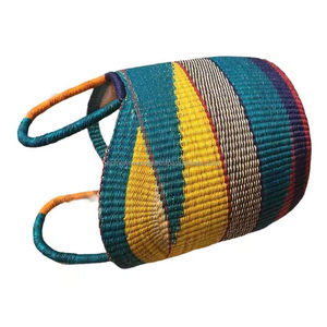 Natural Seagrass Bolga <b>Basket</b> Handmade Straw Decorative Organizer Sustainable Wholesale Supplier Vietnam - Product Image 3