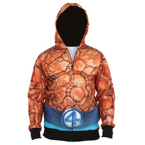 Sudadera con capucha personalizada para hombre, talla grande, con estampado, cierre de cremallera, sublimación, estilo urbano, sudadera con capucha estampada en su totalidad. - Product Image 2