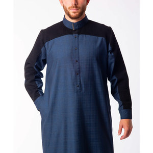 <b>Men</b> Juba Traditional Muslim Robe Comfortable Long Sleeve Islamic Clothing Loose Fit Modest Design - Product Image 5