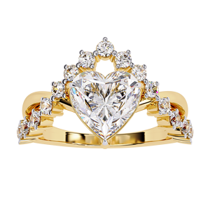 Pendientes de Diamantes Naturales con Corte Ovalado, Chapados en Oro Amarillo de 22k, Certificados por BEIJING NGTC, de JEWELLERY PLANET para Mujer, Modernos para Bodas - Product Image 4