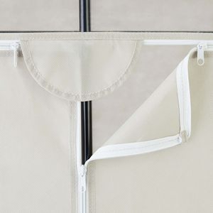 Armadio per vestiti per adulti in acciaio con cerniera a un solo livello 36 \ "armadio portatile con pomice grigio - Product Image 3