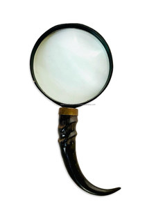 High Quality Brass <b>Book</b> Reader Magnifier with Buffalo Horn Handle Polished Table Top Decorative Magnifying Lens - Product Image 2