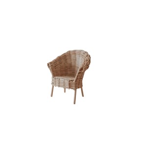 Petit banc en rotin tressé, accessoire pour maison de poupée, article en rotin pour cadeau, commande personnalisée, fournisseur OEM B2B - Product Image 3