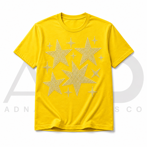 เสื้อยืดประดับเพชรแบบกำหนดเองสำหรับผู้หญิงผู้ชาย |   เสื้อยืดลายกราฟิกคริสตัลวิบวับ |   เสื้อยืดผ้าฝ้ายประดับคริสตัลแบบฮอตฟิกซ์ |   OEM ODM - Product Image 1